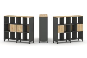 Набор стеллажа двухстороннего, 3 яруса