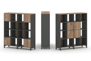 Набор стеллажа двухстороннего, 4 яруса