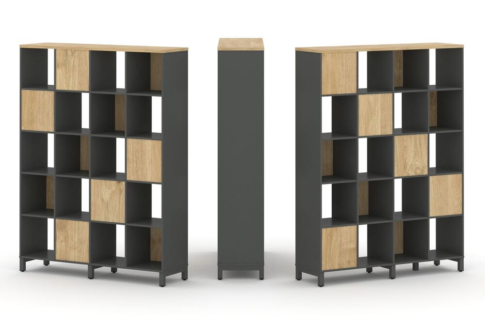 Набор стеллажа двухстороннего, 5 ярусов