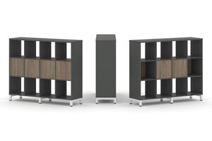 Набор стеллажа одностороннего, 3 яруса