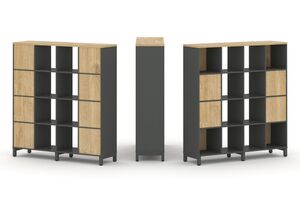 Набор стеллажа одностороннего, 4 яруса