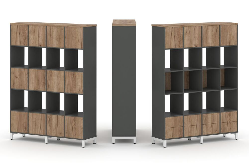 Набор стеллажа одностороннего, 5 ярусов