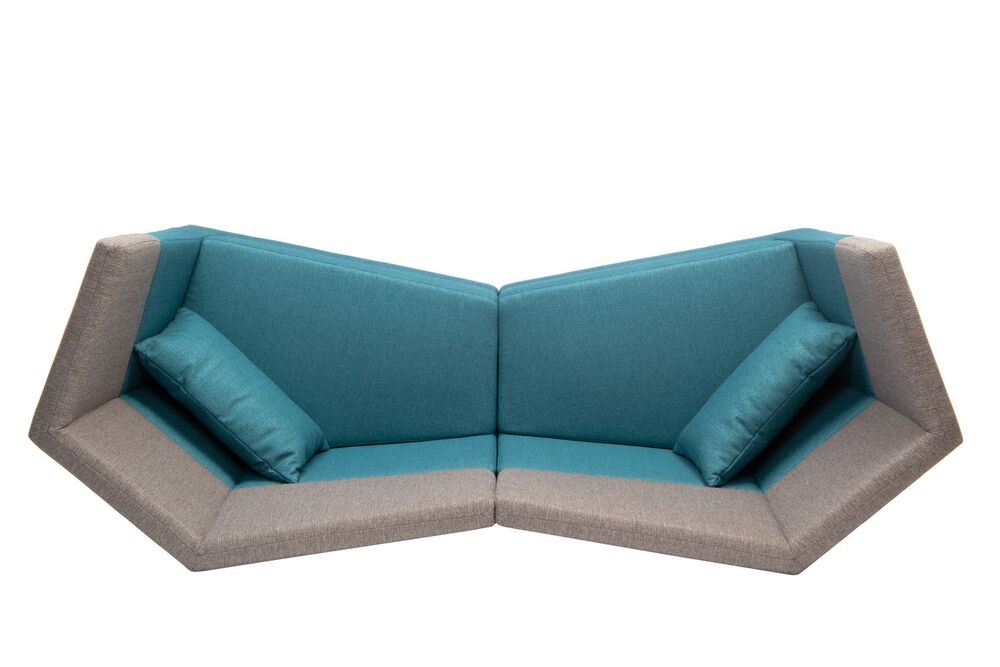 Модульный диван двухместный  h.1120 с высокой спинкой