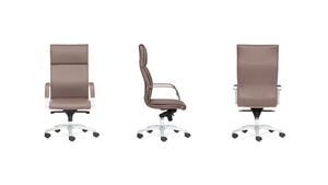 Кресло с высокой спинкой на крестовине