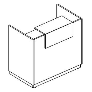 Стойка ресепшен прямая