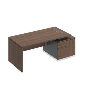 Стол руководителя (опора ДСП) на опорной тумбе