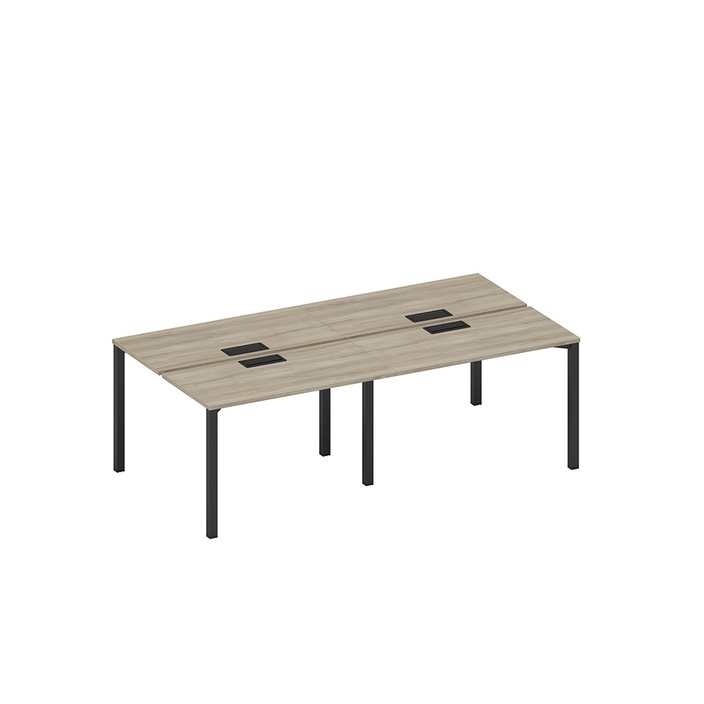 Рабочая станция на металлокаркасе, столешницы с заглушкой (4*120)