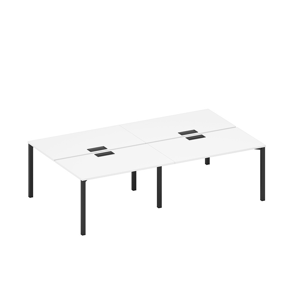 Рабочая станция на металлокаркасе, столешницы с заглушкой (4*140)