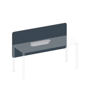 Экран настольный фронтальный тканевый с кабель-каналом