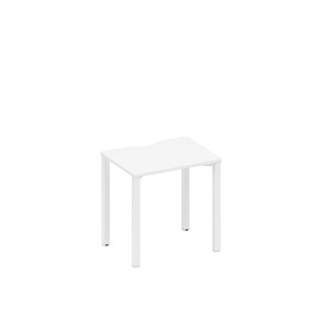 Стол письменный на металлокаркасе, столешница с вырезом