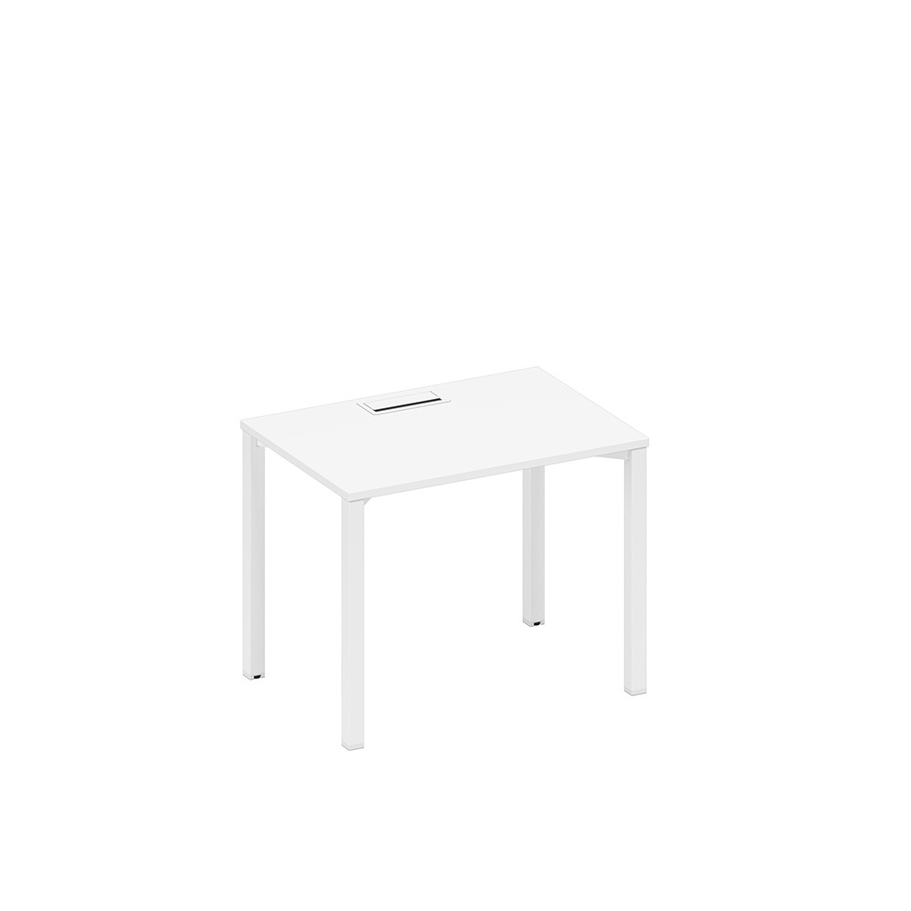 Стол письменный на металлокаркасе, столешница с заглушкой