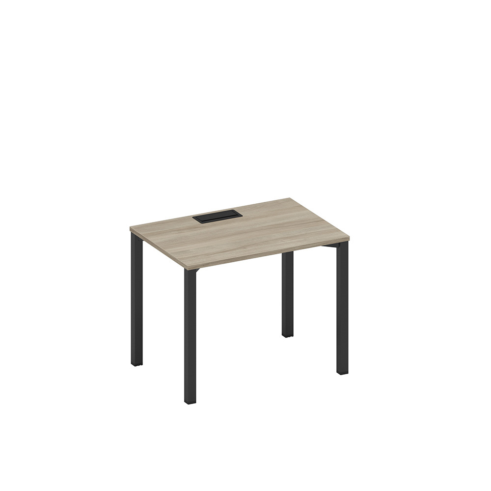 Стол письменный на металлокаркасе, столешница с заглушкой