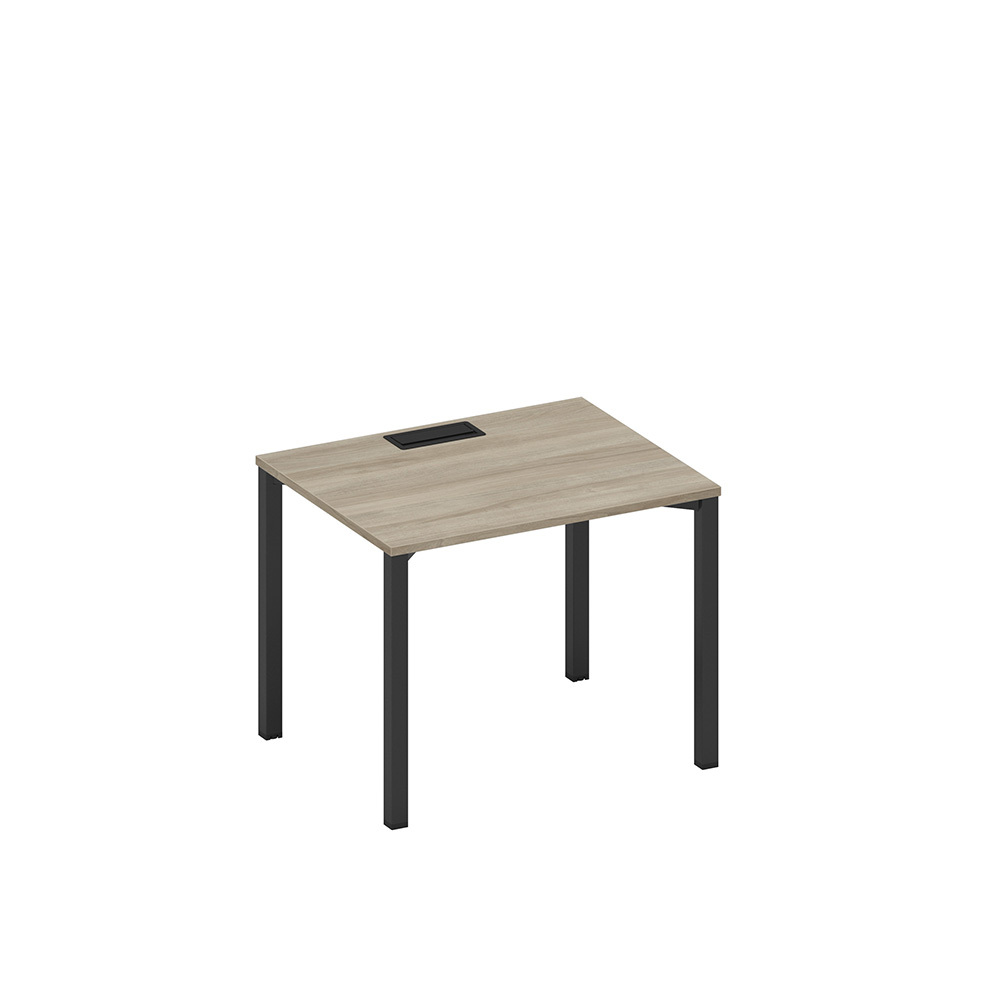 Стол письменный на металлокаркасе, столешница с заглушкой