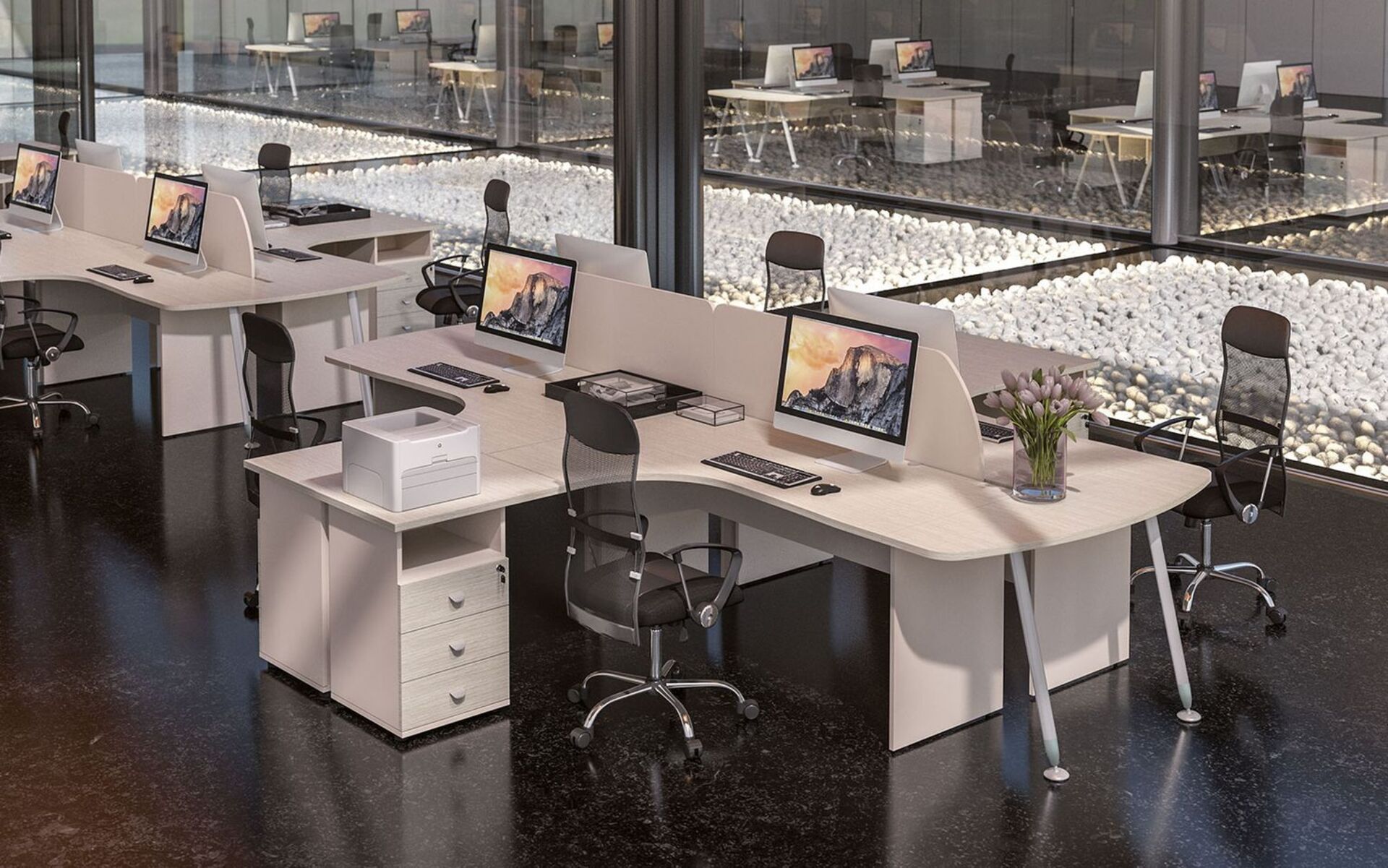 Офисная мебель для персонала Gamma (Гамма) видео.